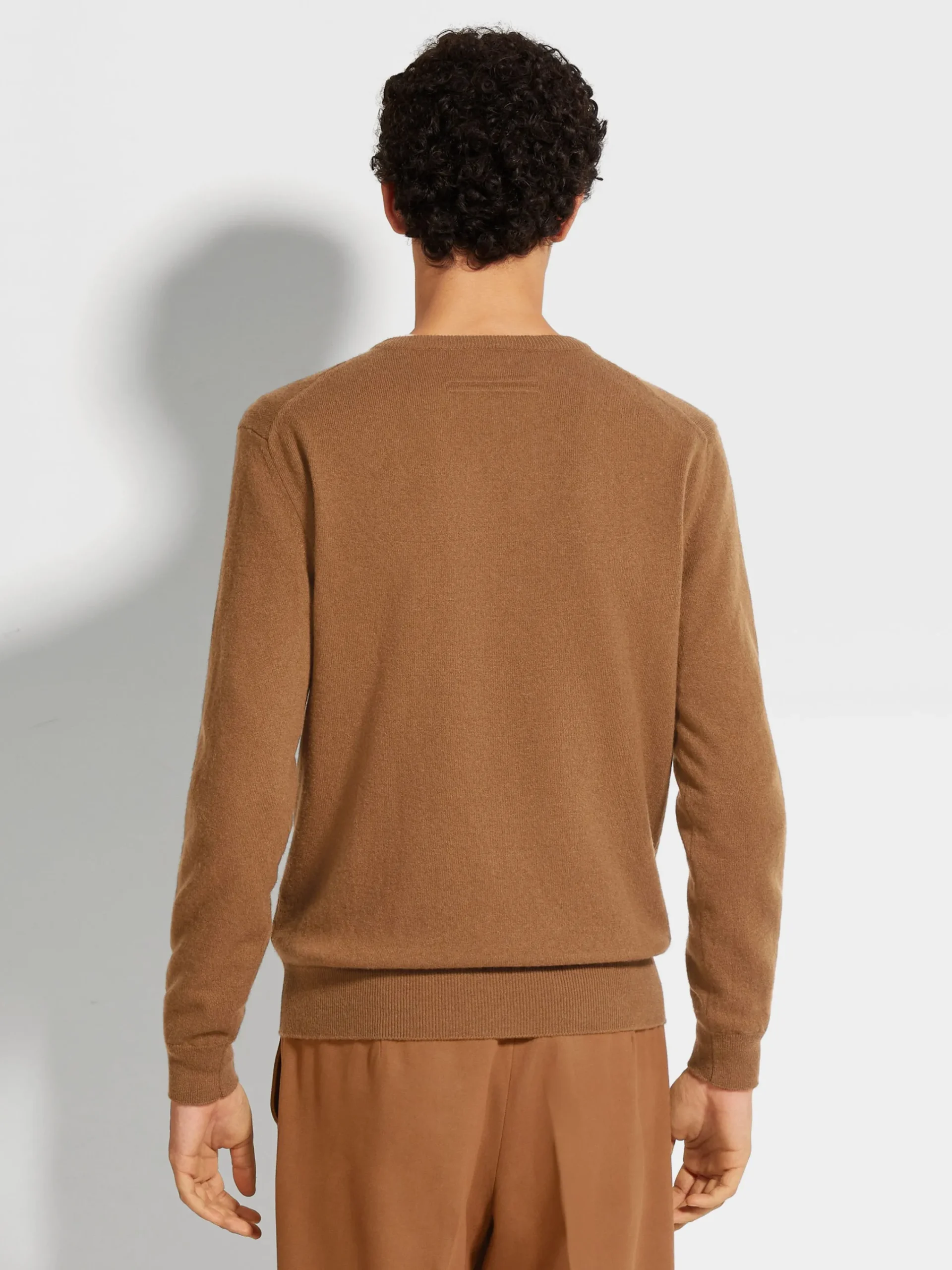 Travel In Style|Sweaters>ZEGNA Dark Foliage Mélange Oasi Cashmere Crewneck DarkFoliageMélange