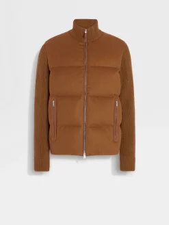 Travel In Style|Down Jackets>ZEGNA Dark Foliage Oasi Cashmere Full Zip Blouson DarkFoliage
