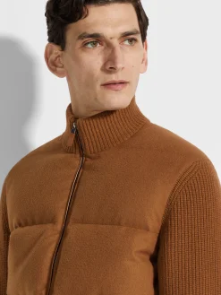 Travel In Style|Down Jackets>ZEGNA Dark Foliage Oasi Cashmere Full Zip Blouson DarkFoliage