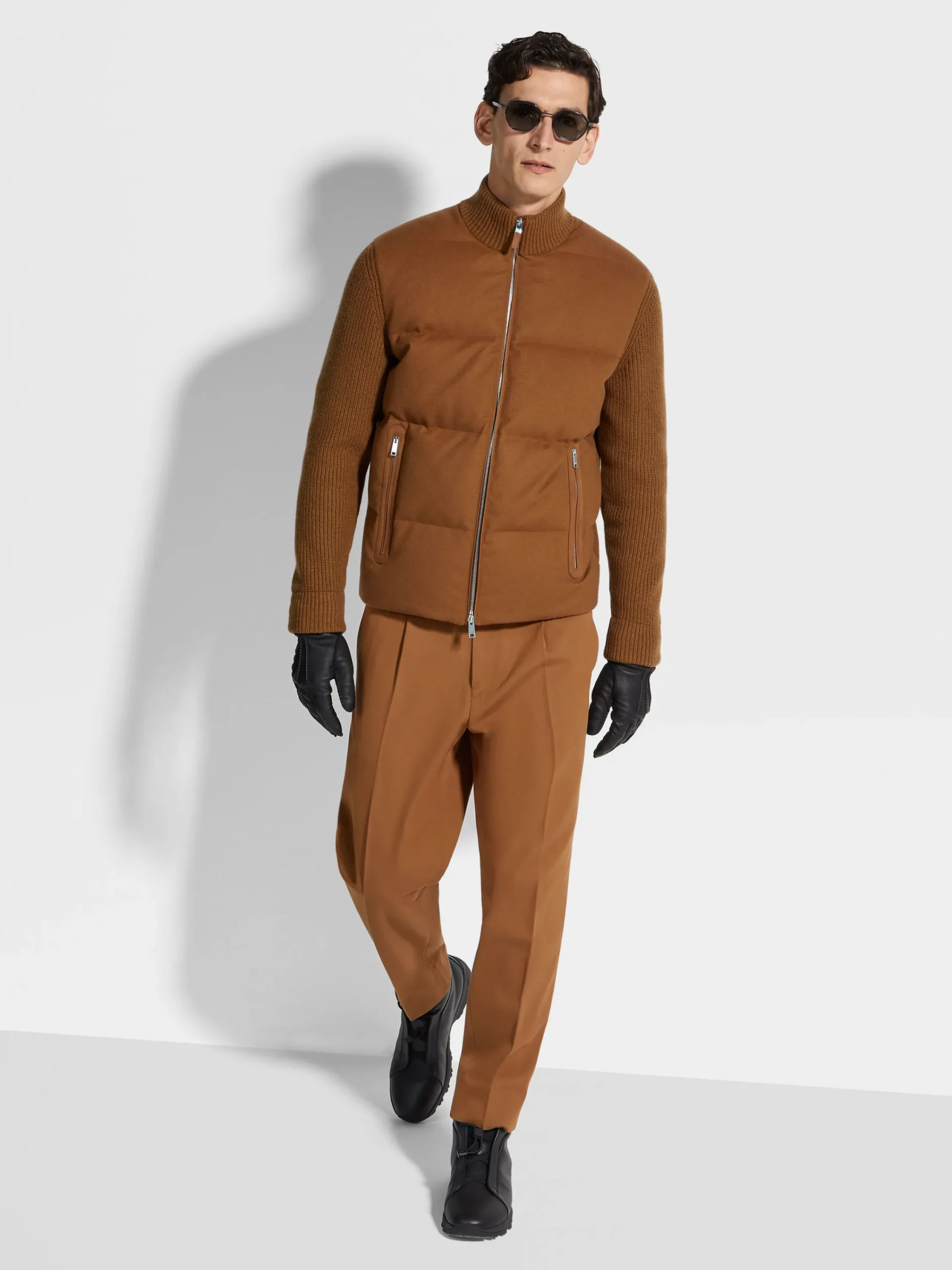 Travel In Style|Down Jackets>ZEGNA Dark Foliage Oasi Cashmere Full Zip Blouson DarkFoliage