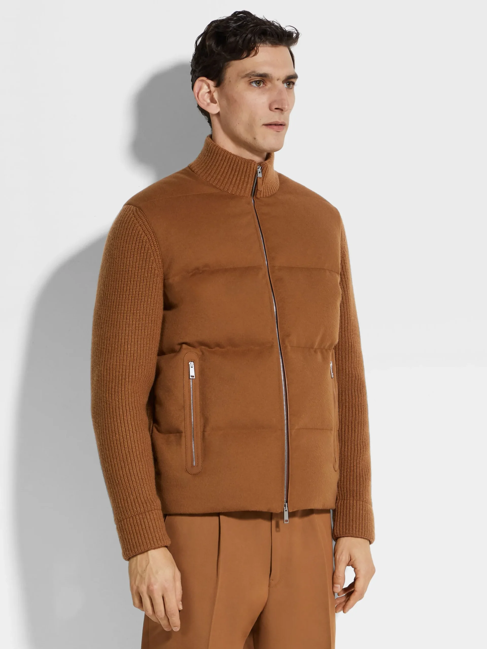 Travel In Style|Down Jackets>ZEGNA Dark Foliage Oasi Cashmere Full Zip Blouson DarkFoliage