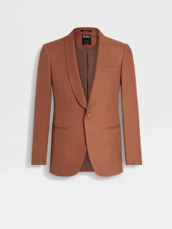 Blazers>ZEGNA Dark Foliage Oasi Lino Evening Jacket DarkFoliage
