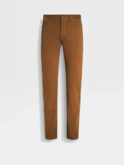 Jeans>ZEGNA Dark Foliage Stretch Cotton Roccia Jeans DarkFoliage