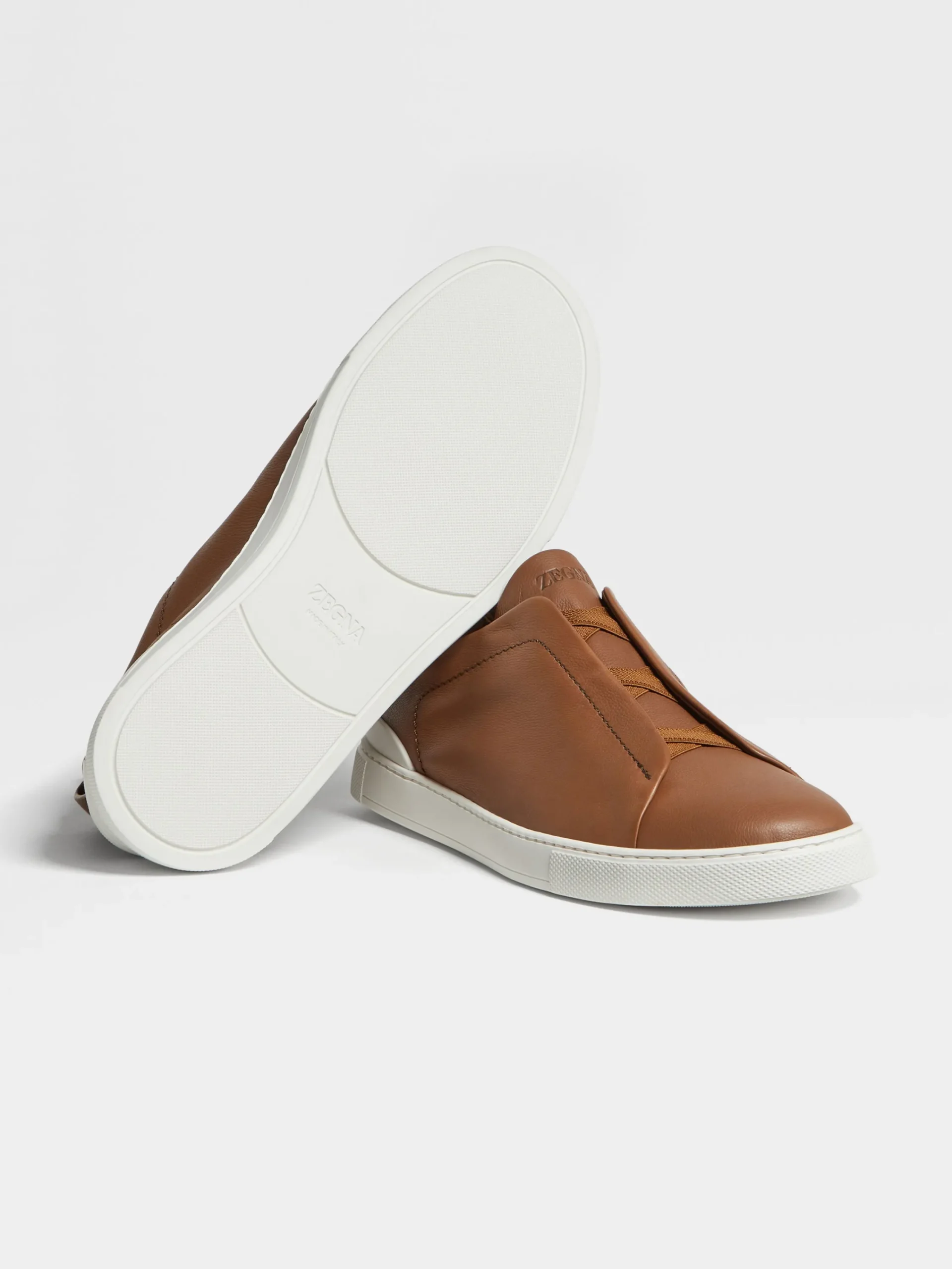 Travel In Style|Sneakers>ZEGNA Dark Foliage Triple Stitch™ SECONDSKIN Sneakers DarkFoliage