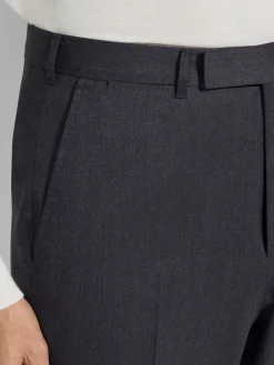Pants>ZEGNA Dark Grey Centoventimila Wool Pants DarkGrey