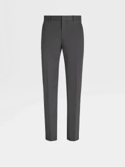 Pants>ZEGNA Dark Grey Comfort Cotton Pants DarkGrey