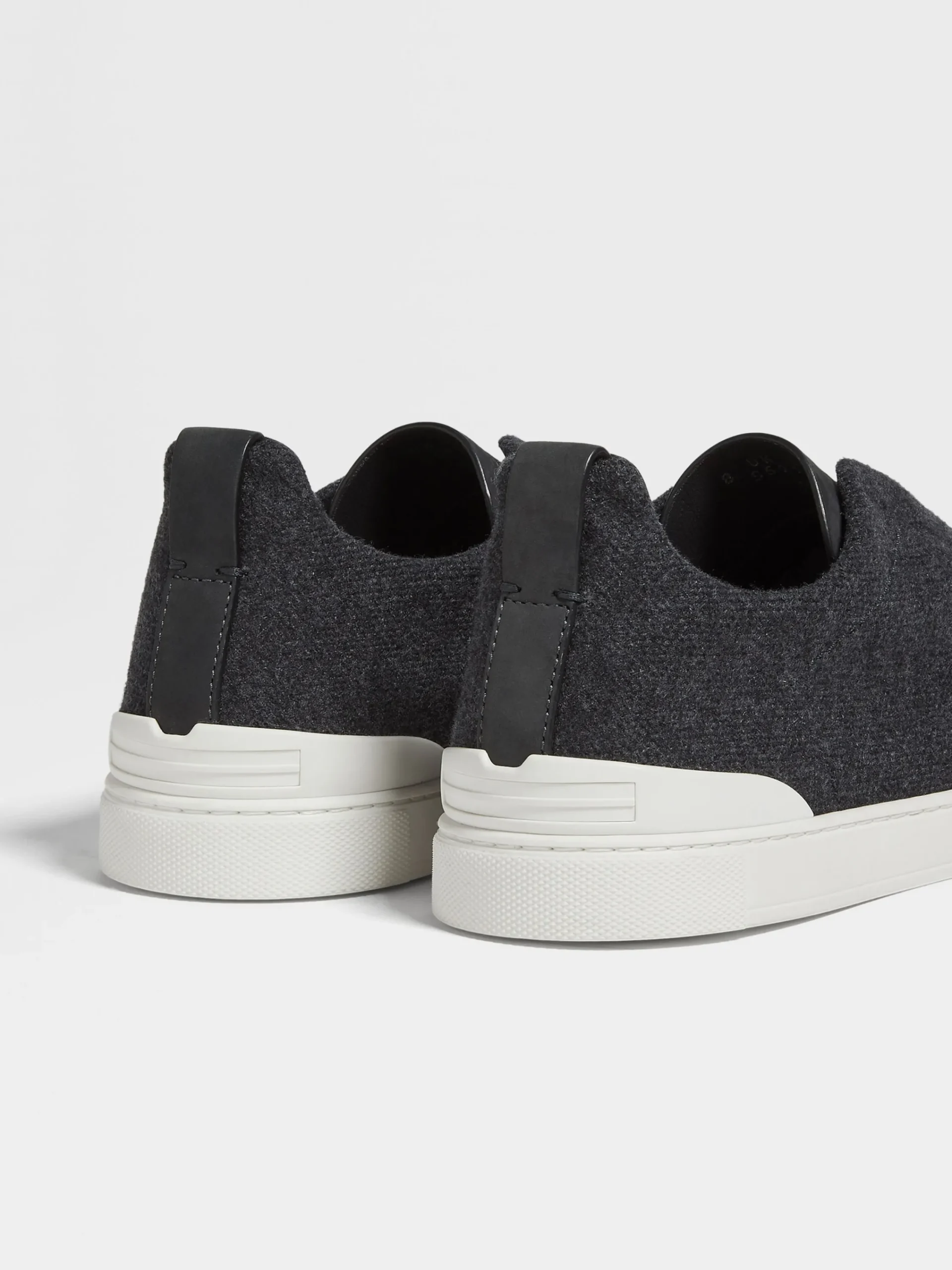 Sneakers>ZEGNA Dark Grey Oasi Cashmere Triple Stitch™ Sneakers DarkGrey