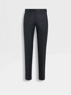 Pants>ZEGNA Dark Grey Wool Pants DarkGrey