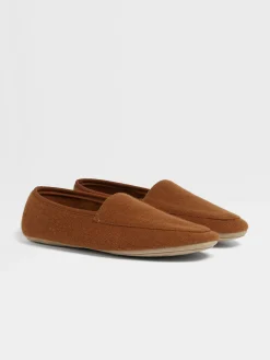 Small Gifts|Lifestyle And Luxury Home Accessories>ZEGNA Cashmere Slippers Foliage