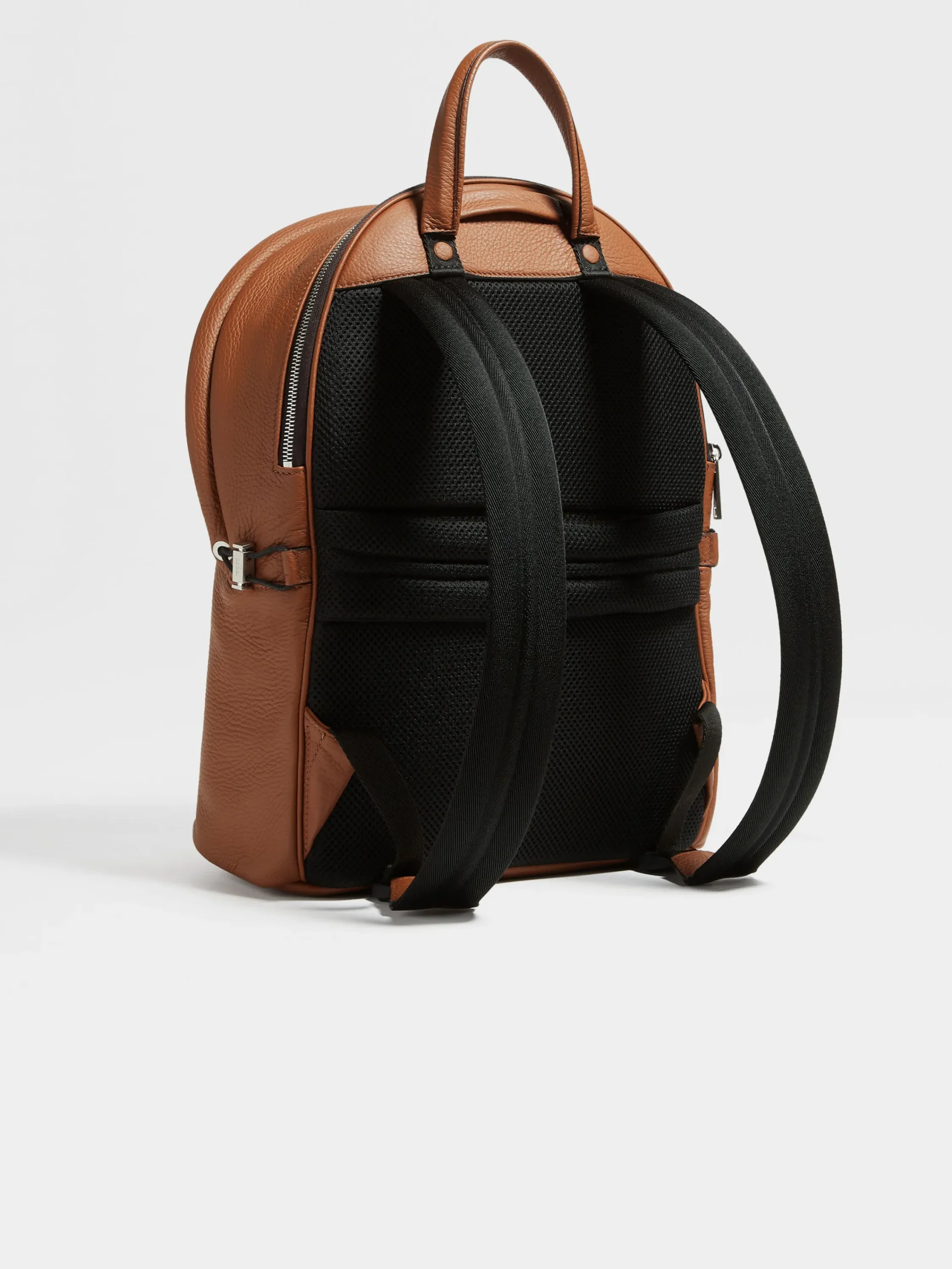 Travel In Style|Bags And Wallets>ZEGNA Deerskin Hoodie Backpack Foliage
