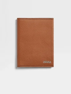 Resort Essentials|Small Gifts>ZEGNA Deerskin Passport Case Foliage