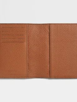 Resort Essentials|Small Gifts>ZEGNA Deerskin Passport Case Foliage