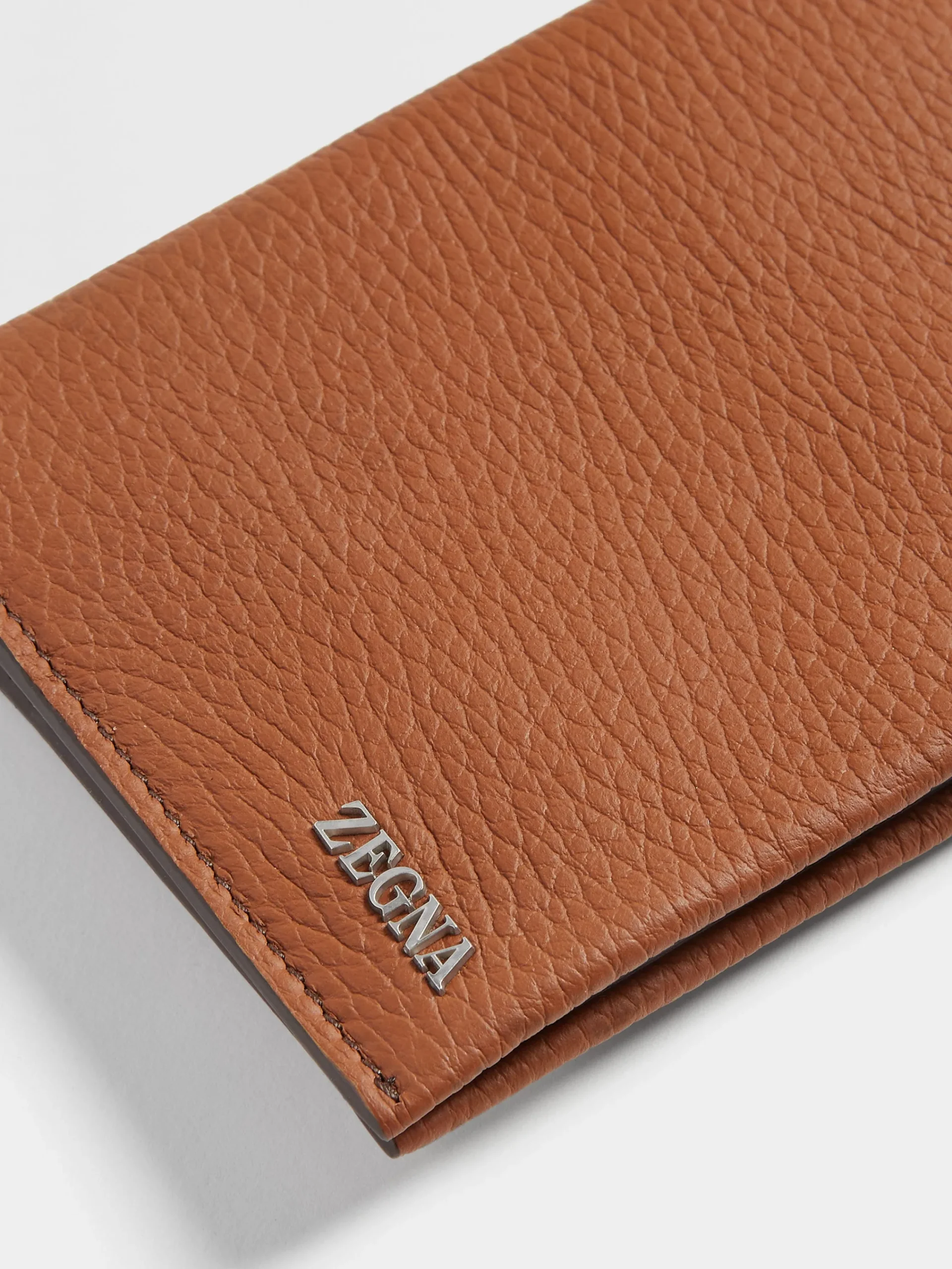 Resort Essentials|Small Gifts>ZEGNA Deerskin Passport Case Foliage