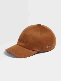 Soft Accessories|Gloves, Scarves And Hats>ZEGNA Oasi Cashmere Baseball Cap Foliage