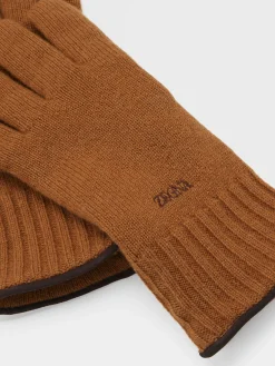 Soft Accessories|Gloves, Scarves And Hats>ZEGNA Oasi Cashmere Gloves Foliage