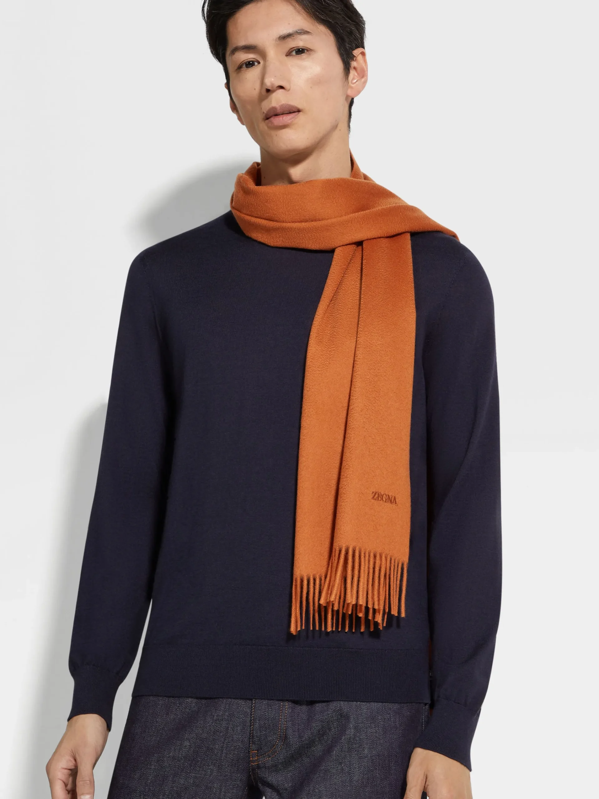 Small Gifts|Soft Accessories>ZEGNA Oasi Cashmere Scarf Foliage