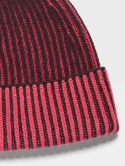 Small Gifts|Travel In Style>ZEGNA Fuchsia and Dark Purple Oasi Cashmere Beanie Fuchsia/DarkPurple
