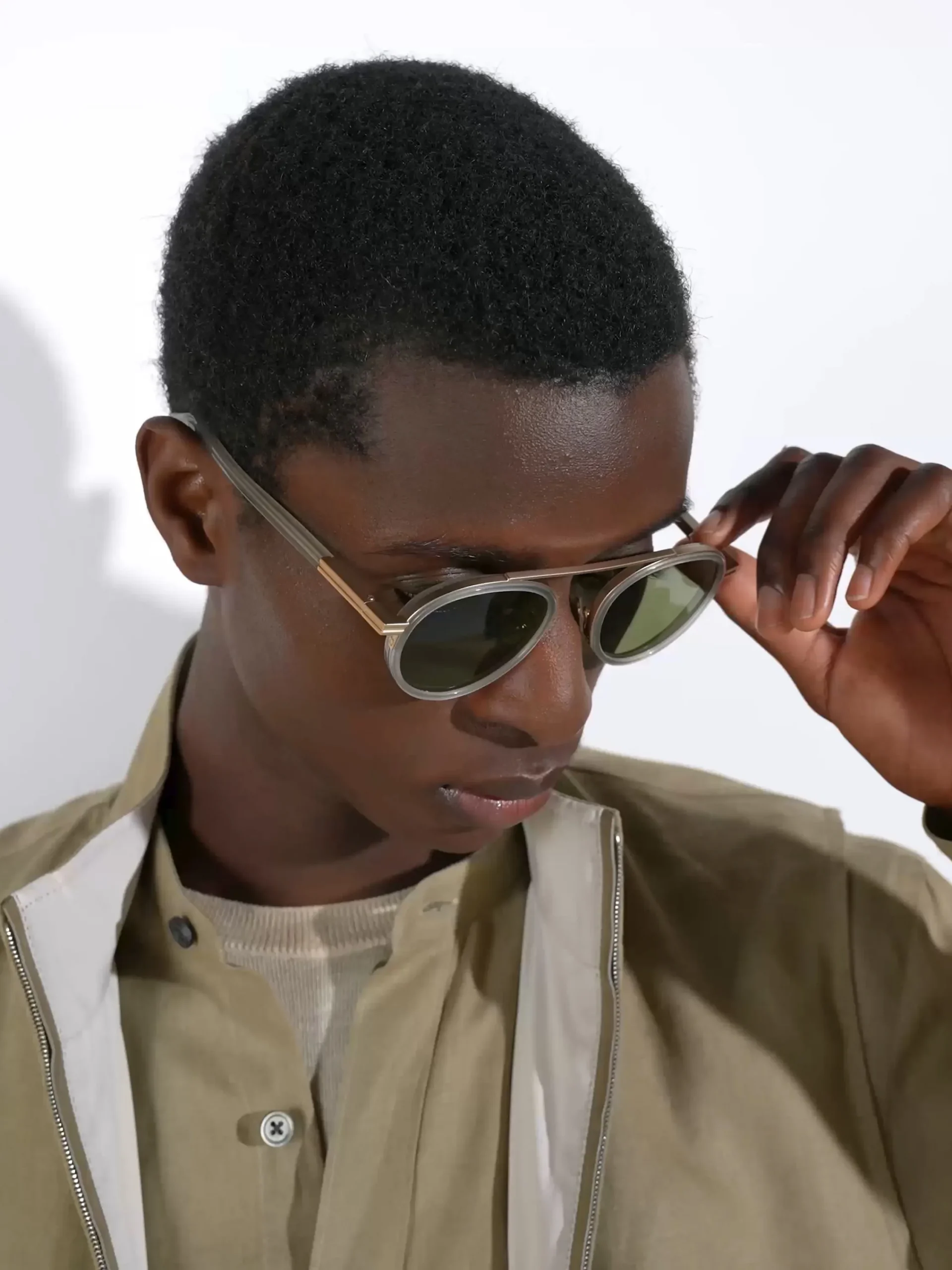 Sunglasses>ZEGNA Orizzonte II Acetate and Metal Sunglasses Green