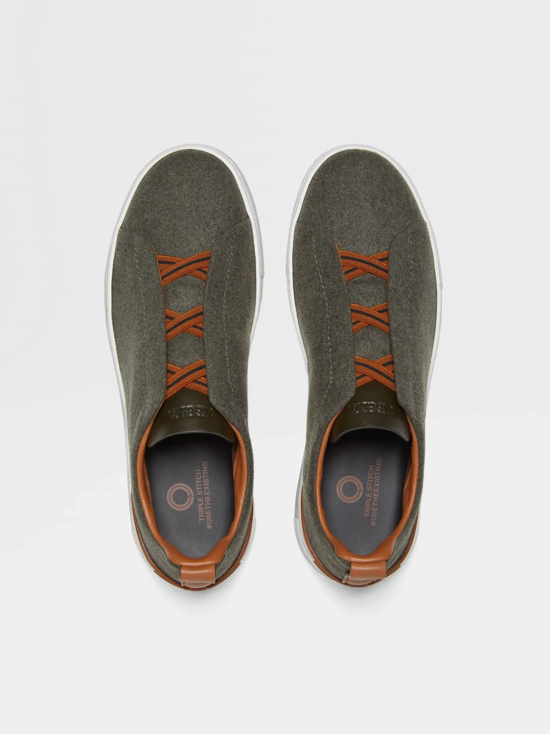 Sneakers>ZEGNA #UseTheExisting™ Triple Stitch™ Sneakers Green