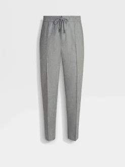 Joggers And Sweatshirts>ZEGNA Grey Mélange 15milmil15 Wool Joggers GreyMélange
