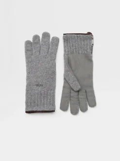 Travel In Style|Soft Accessories>ZEGNA Oasi Cashmere Gloves Grey