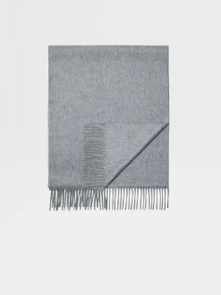 Small Gifts|Soft Accessories>ZEGNA Oasi Cashmere Scarf Grey