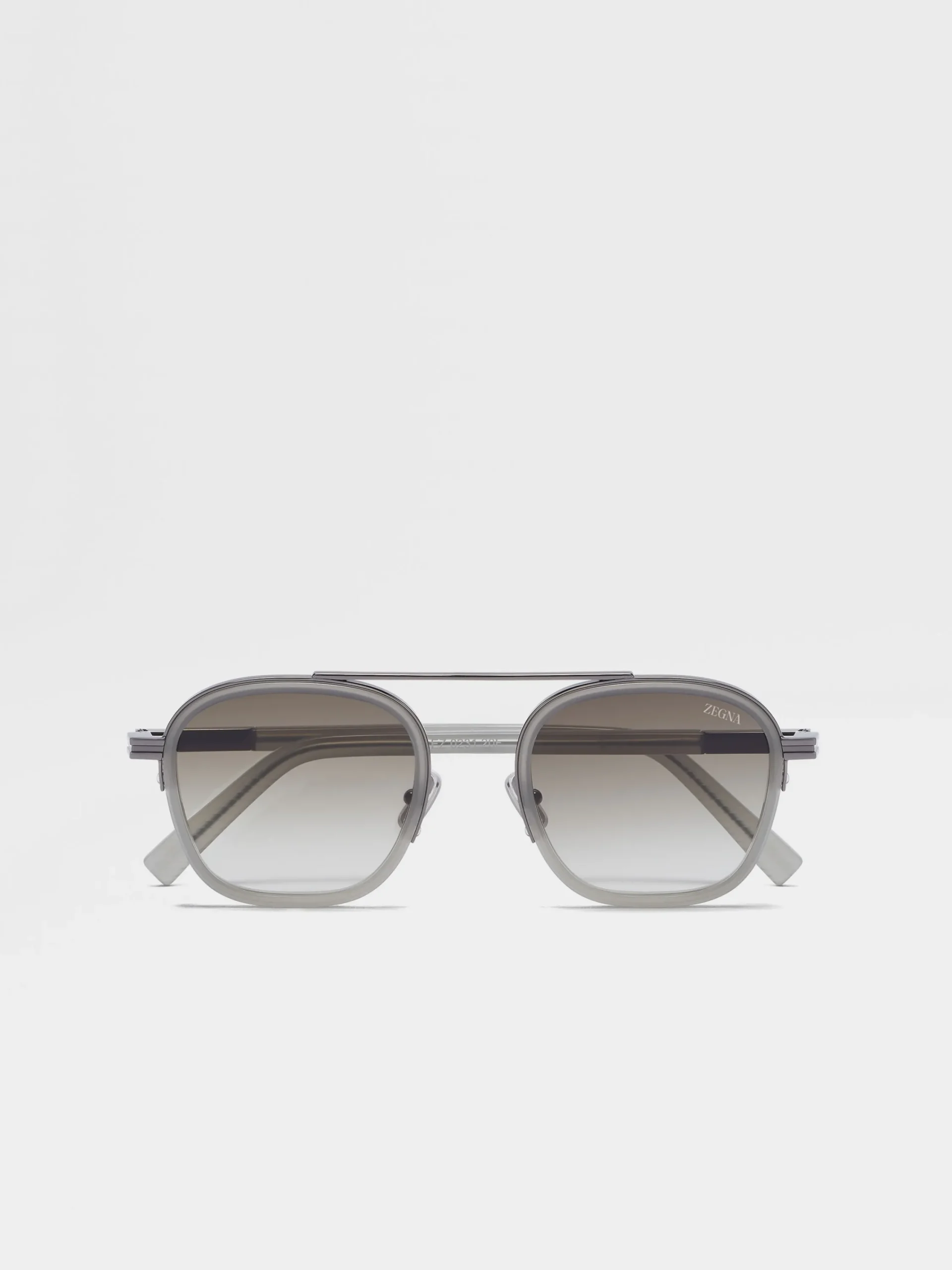 Small Gifts|Travel In Style>ZEGNA Orizzonte I Acetate and Metal Sunglasses Grey