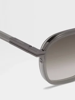 Small Gifts|Travel In Style>ZEGNA Orizzonte I Acetate and Metal Sunglasses Grey