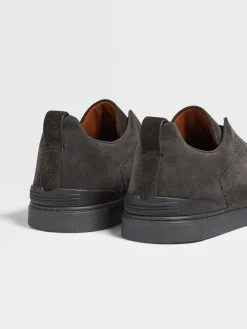 Sneakers>ZEGNA Suede Triple Stitch™ Sneakers Grey