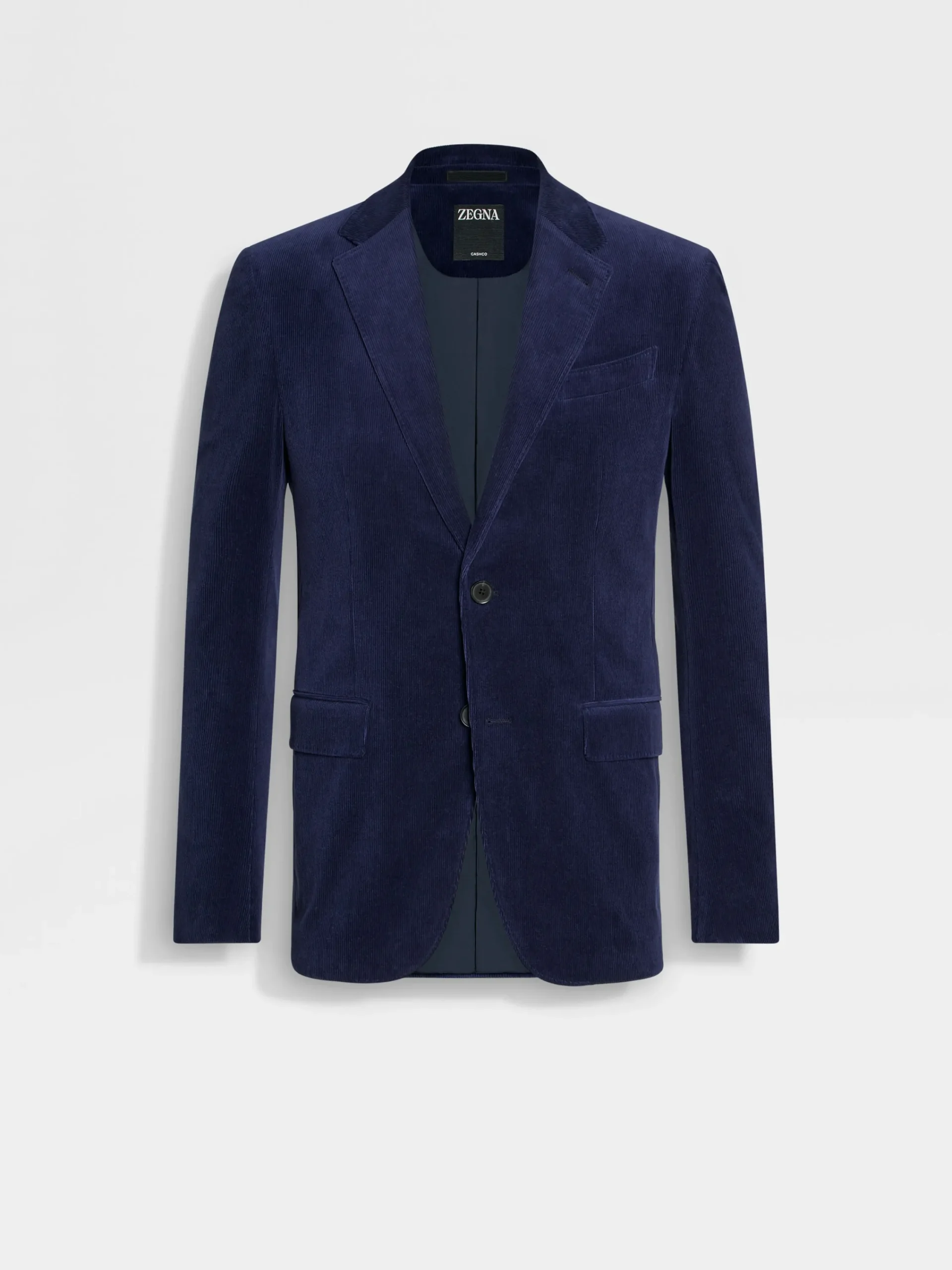 Blazers|Suits>ZEGNA Ink Blue Cashco Jacket InkBlue