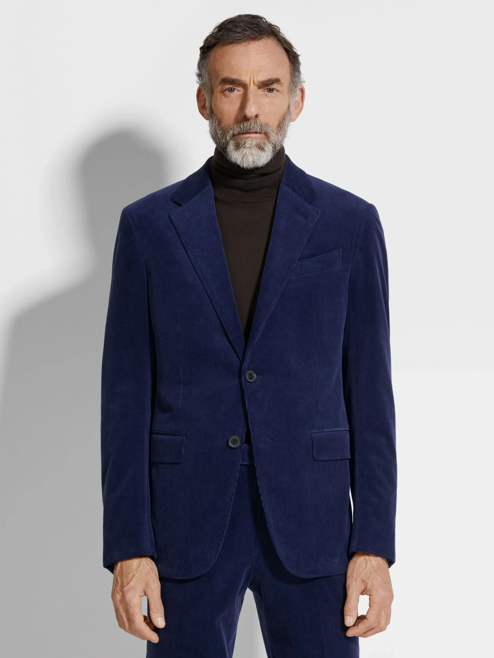 Blazers|Suits>ZEGNA Ink Blue Cashco Jacket InkBlue