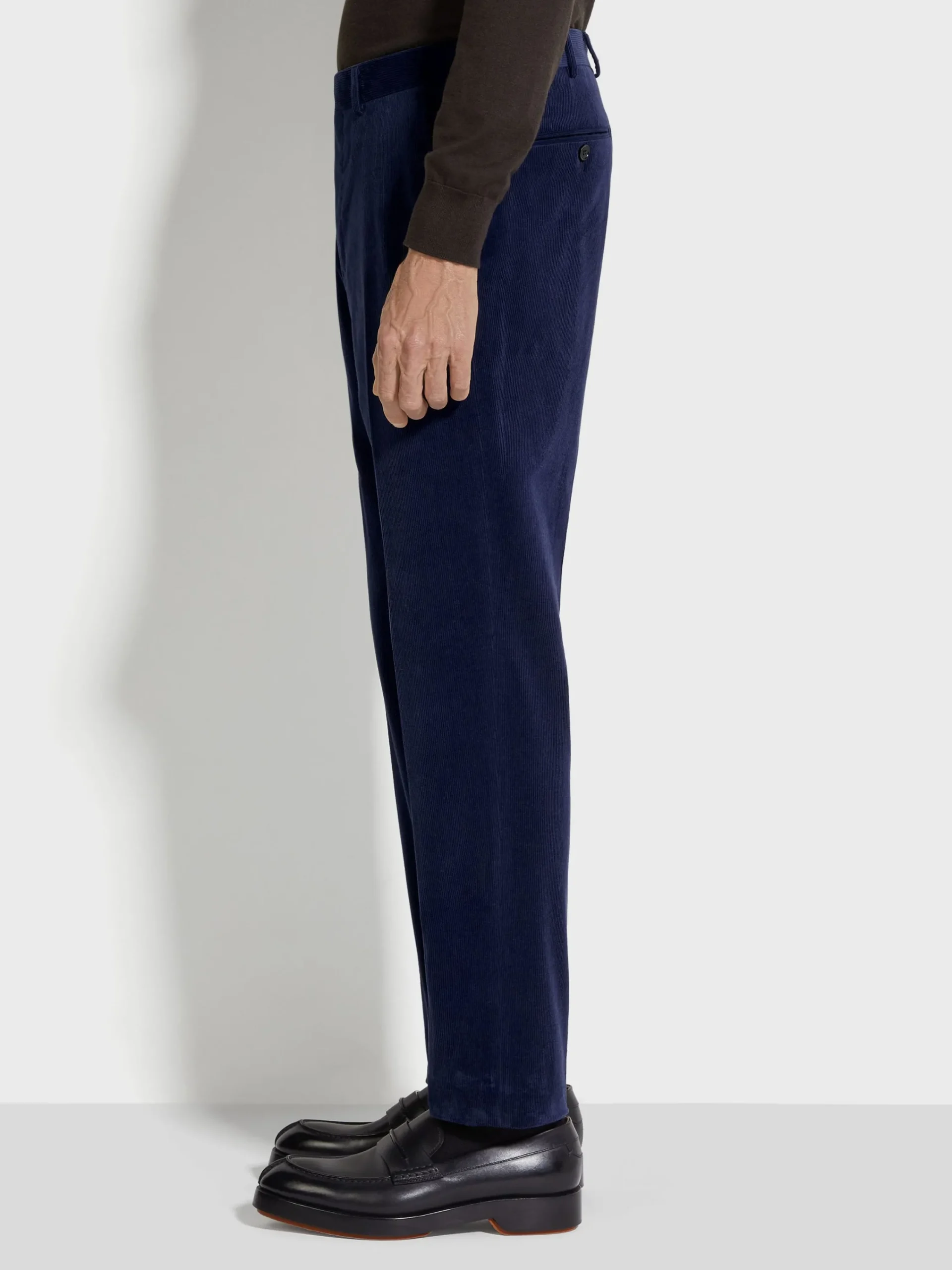 Pants|Suits>ZEGNA Ink Blue Cashco Pants InkBlue
