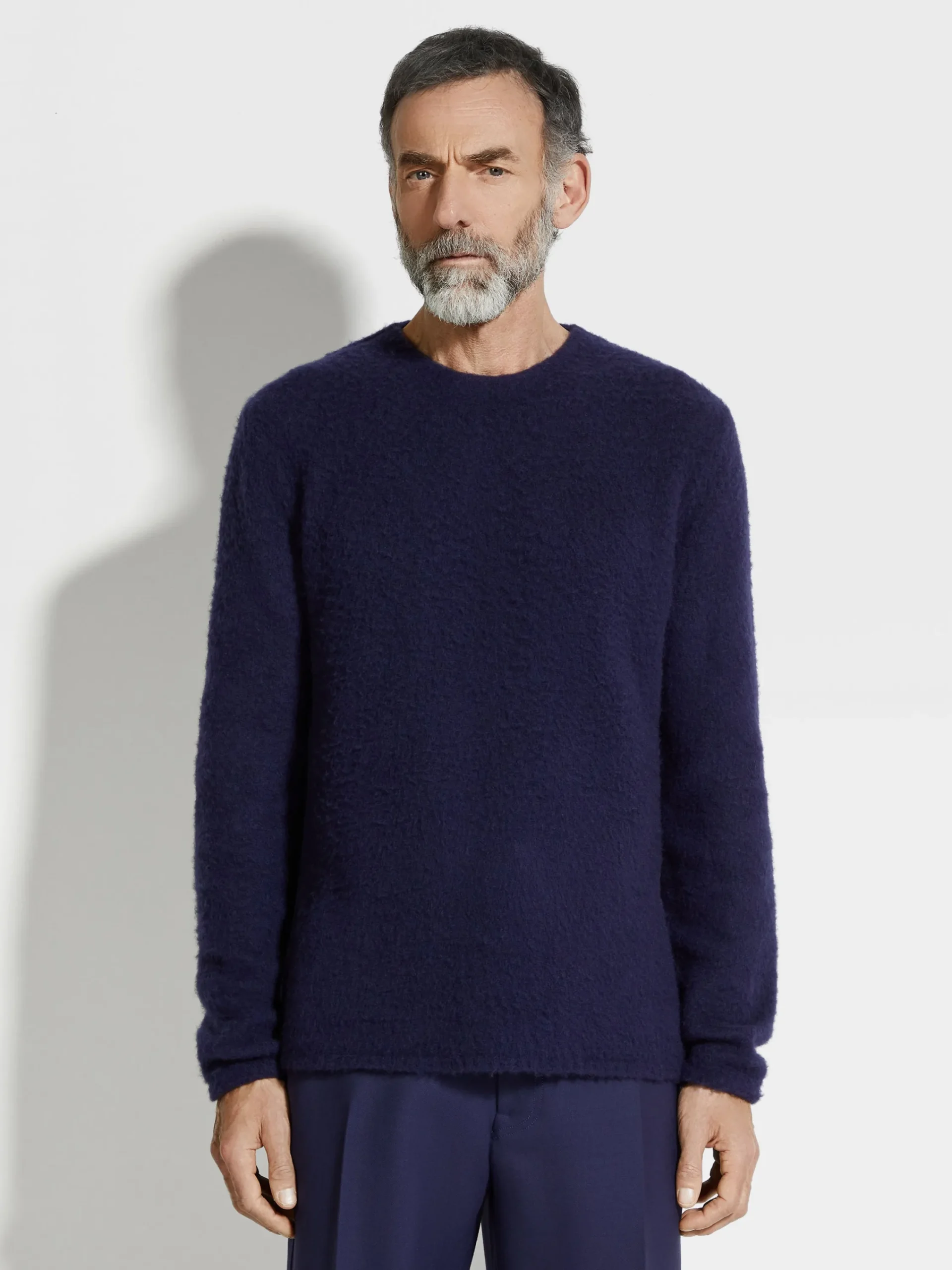 Travel In Style|Sweaters>ZEGNA Ink Blue Oasi Cashmere Crewneck InkBlue