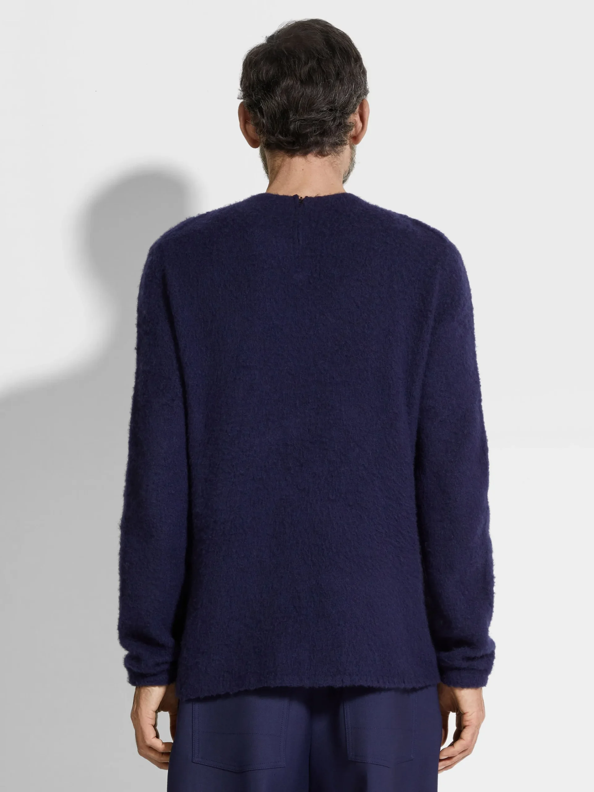 Travel In Style|Sweaters>ZEGNA Ink Blue Oasi Cashmere Crewneck InkBlue