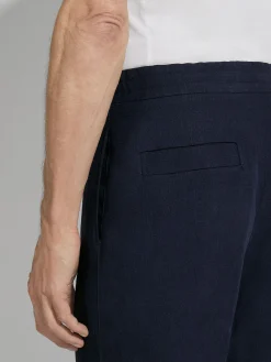 Resort Essentials|Pants>ZEGNA Ink Blue Oasi Lino Pants InkBlue