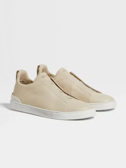 Travel In Style|Sneakers>ZEGNA Light Beige Triple Stitch™ SECONDSKIN Sneakers LightBeige