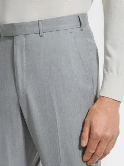 Pants>ZEGNA Light Grey Centoventimila Wool Pants LightGrey