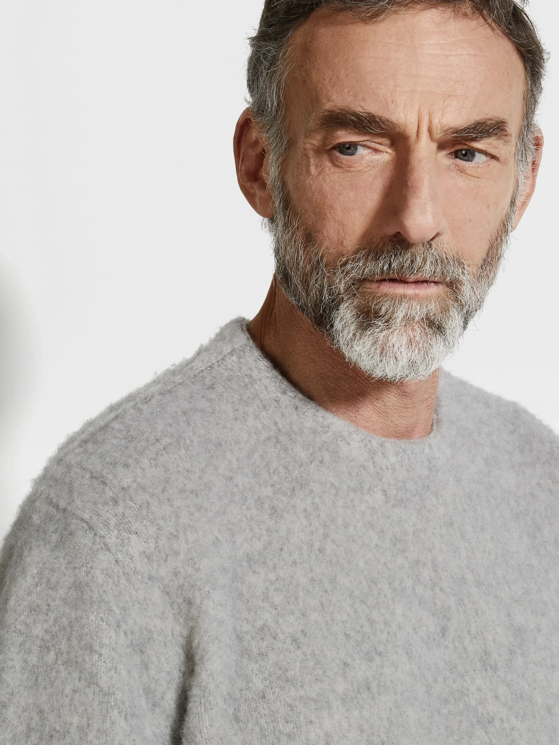Travel In Style|Sweaters>ZEGNA Light Grey Mélange Oasi Cashmere Crewneck LightGreyMélange