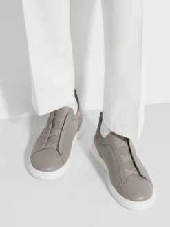Travel In Style|Sneakers>ZEGNA Light Grey Triple Stitch™ SECONDSKIN Sneakers LightGrey