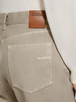 Travel In Style|Jeans>ZEGNA Light Taupe Cotton Roccia Jeans LightTaupe
