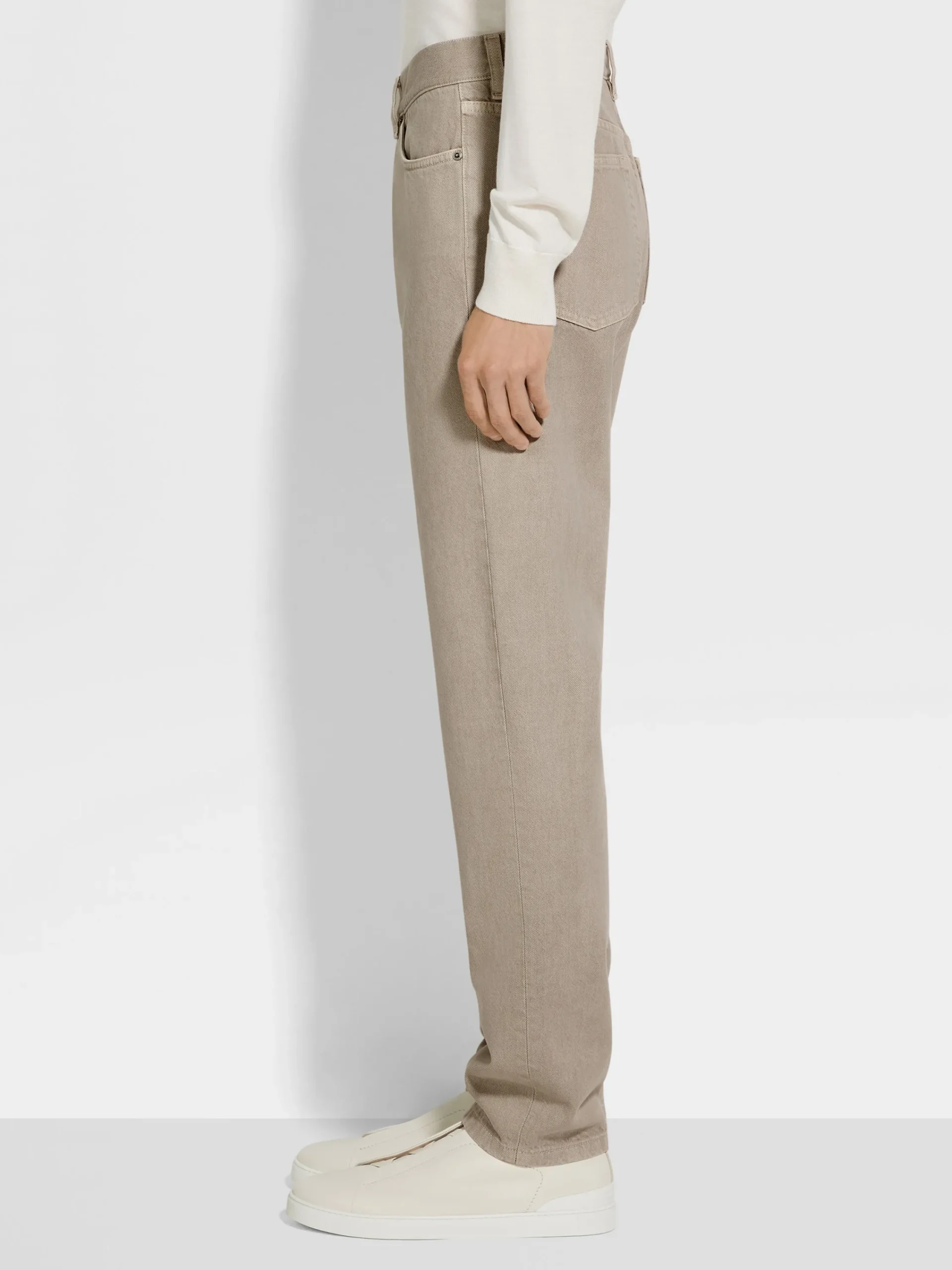 Travel In Style|Jeans>ZEGNA Light Taupe Cotton Roccia Jeans LightTaupe