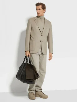 Blazers>ZEGNA Light Taupe Oasi Cashmere Jacket LightTaupe