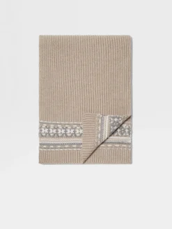 Small Gifts|Travel In Style>ZEGNA Light Taupe Oasi Cashmere Scarf LightTaupe