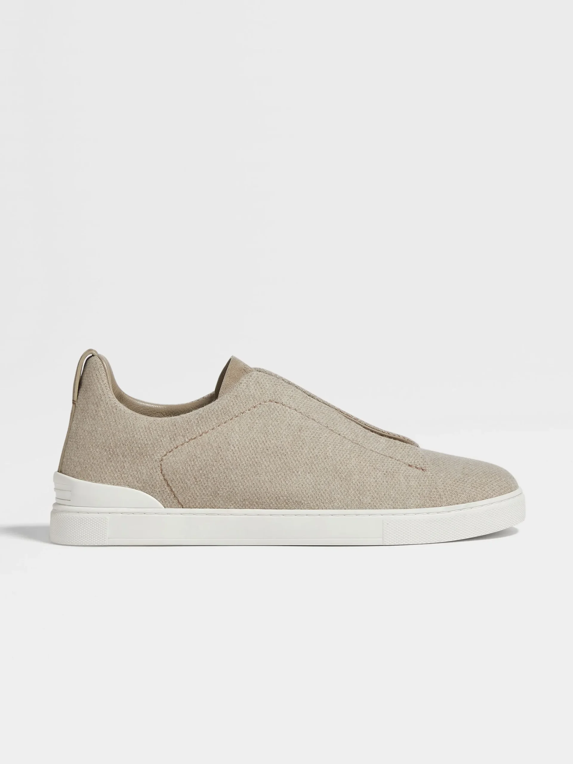Sneakers>ZEGNA Light Taupe Oasi Cashmere Triple Stitch™ Sneakers LightTaupe
