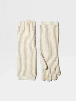 Gloves, Scarves And Hats>ZEGNA Light Taupe Oasi Cashmere Gloves LightTaupe