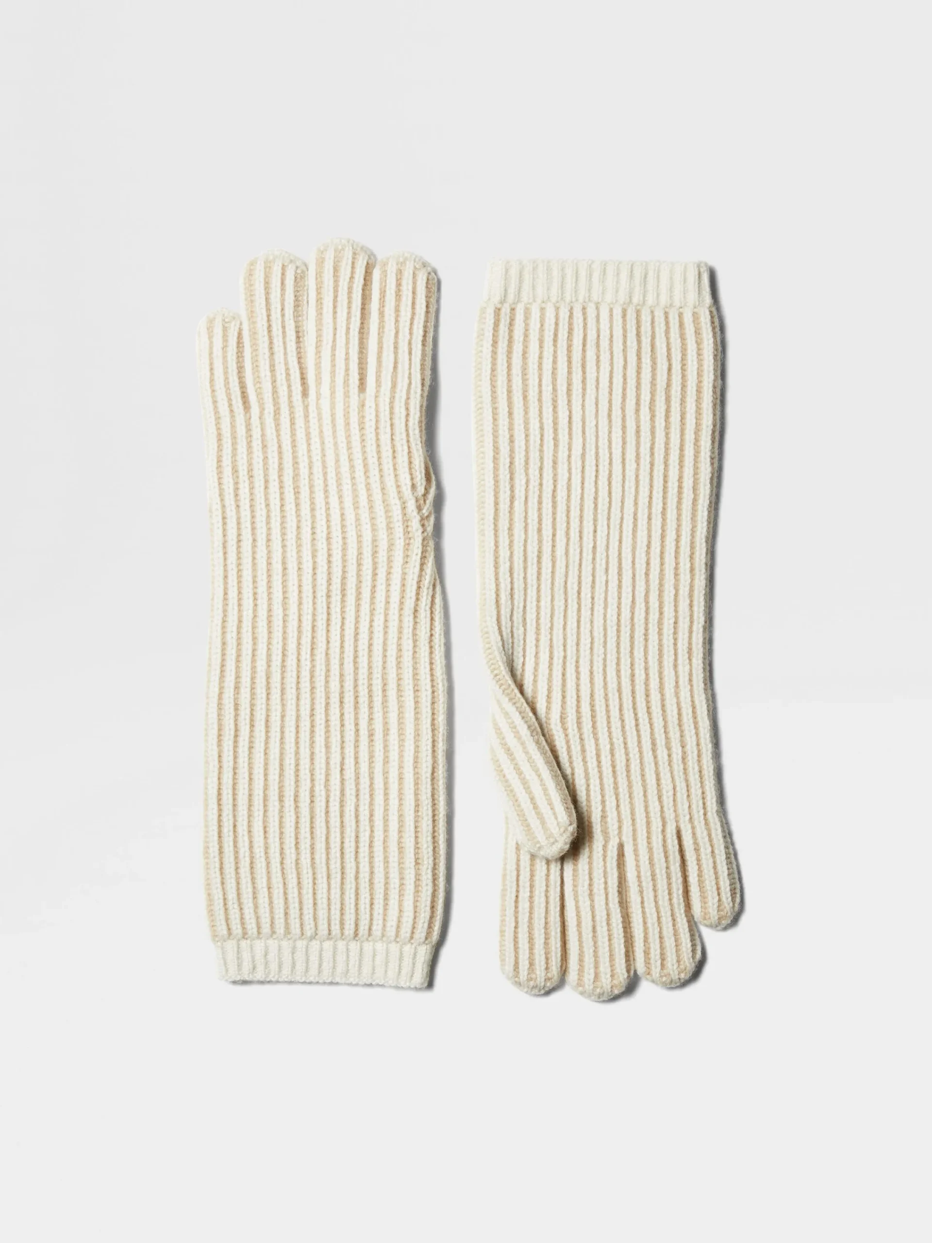 Gloves, Scarves And Hats>ZEGNA Light Taupe Oasi Cashmere Gloves LightTaupe