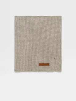 Travel In Style|Soft Accessories>ZEGNA Light Taupe Oasi Cashmere Neck Warmer LightTaupe