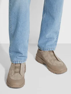 Travel In Style|Sneakers>ZEGNA Light Taupe Suede and Leather Triple Stitch™ Monte Sneakers LightTaupe