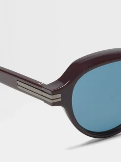Small Gifts|Sunglasses>ZEGNA Must Violet Acetate Sunglasses MustViolet