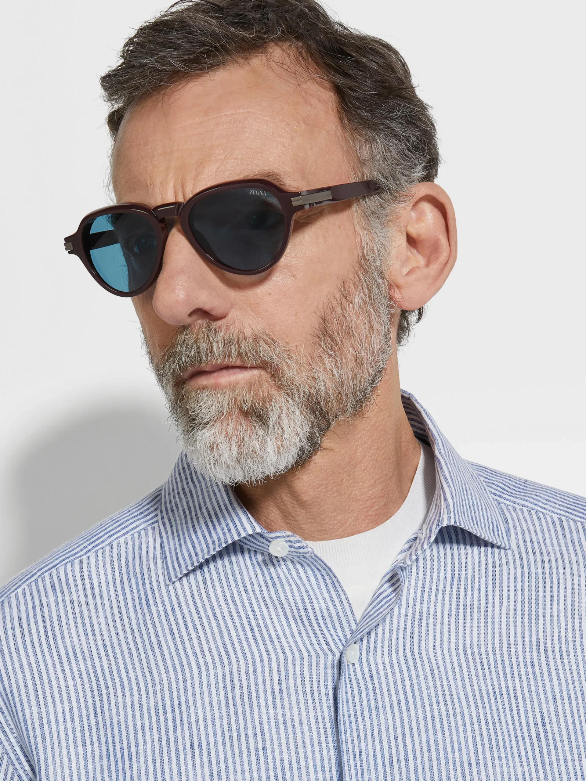 Small Gifts|Sunglasses>ZEGNA Must Violet Acetate Sunglasses MustViolet
